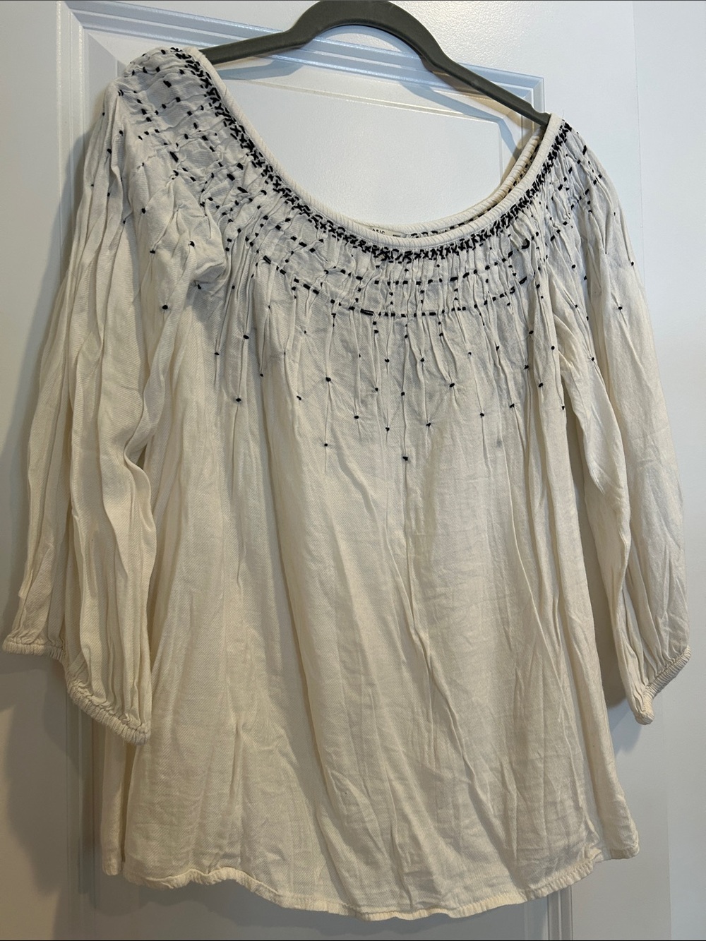 Zara Top with Embroidery